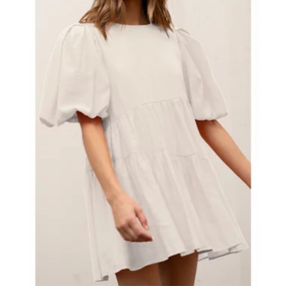 Moon River puffy sleeve dress